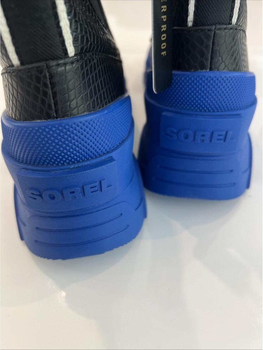 $179 New SOREL Brex Chelsea Boot Size 6 Womens Black Blue Waterproof - Picture 5 of 6
